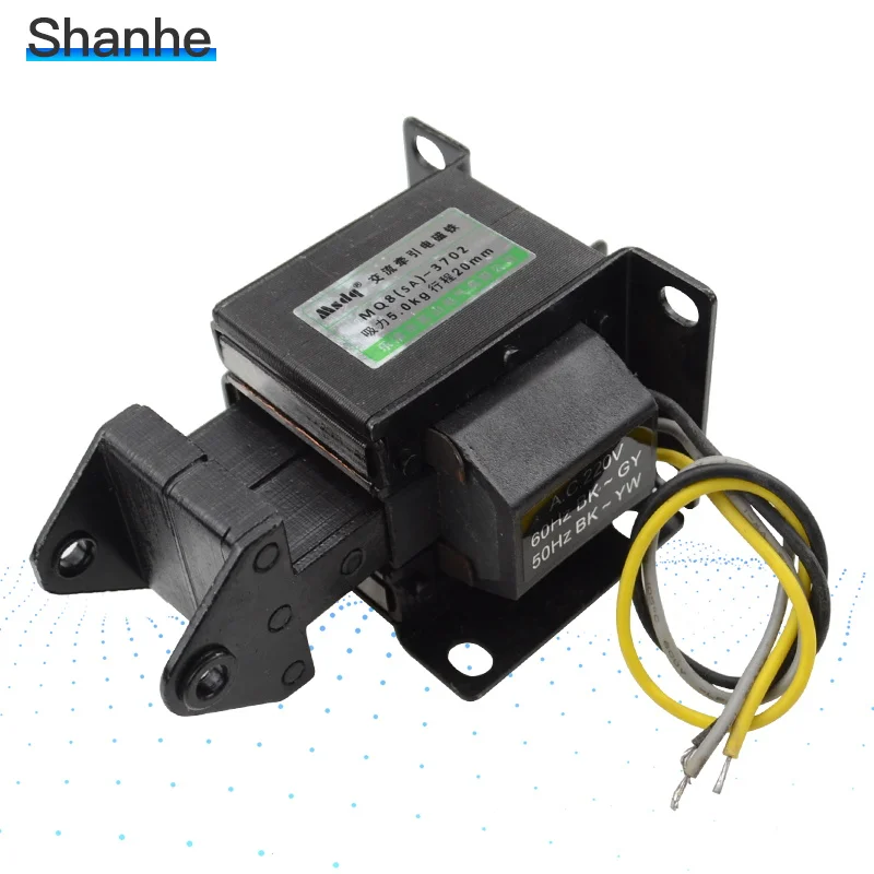 AC двухтактный Тяговый Электромагнит всасывания SA-3702 5.0N/5 кг 20 мм 220V двухтактный тяги