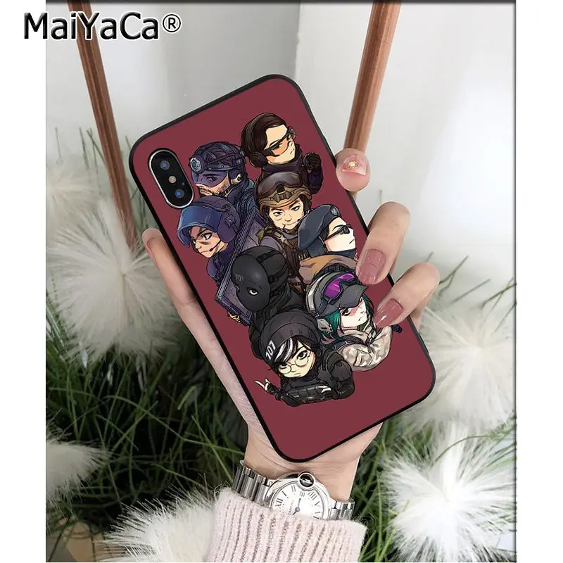 A7 MaiYaCa Tom Clancy Rainbow Six Siege черный ТПУ мягкий чехол для телефона iPhone X XS MAX 6 6s 7 7plus 8 8Plus 5 5S SE XR - Цвет: A7
