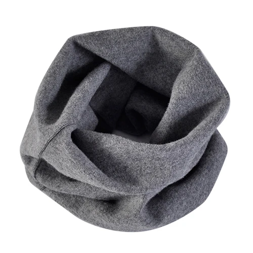 Deep Gray Модная зимняя теплая детская одежда для мальчиков и девочек воротник Детский шарф с круглым вырезом шарфы D08C - Цвет: Deep Gray