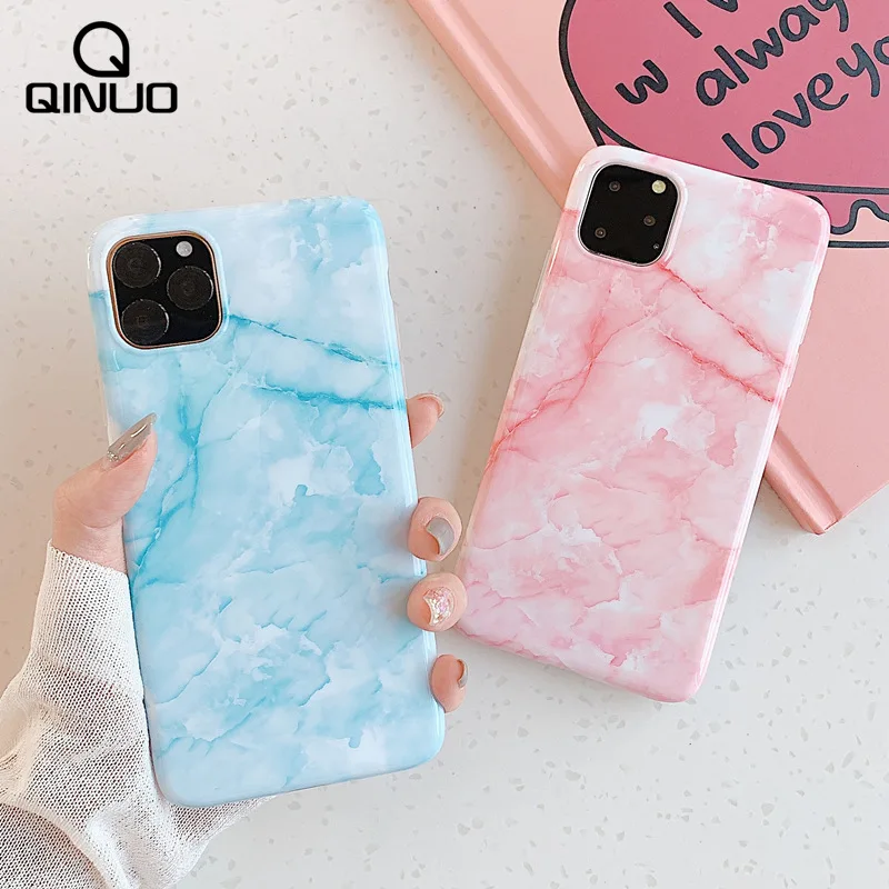 

Luxury Glossy Marble Texture Phone Case For iPhone 7 8 Plus 6 6S Plus 11 Pro Max 2019 Soft TPU Cover For iPhone X XS Max XR Case