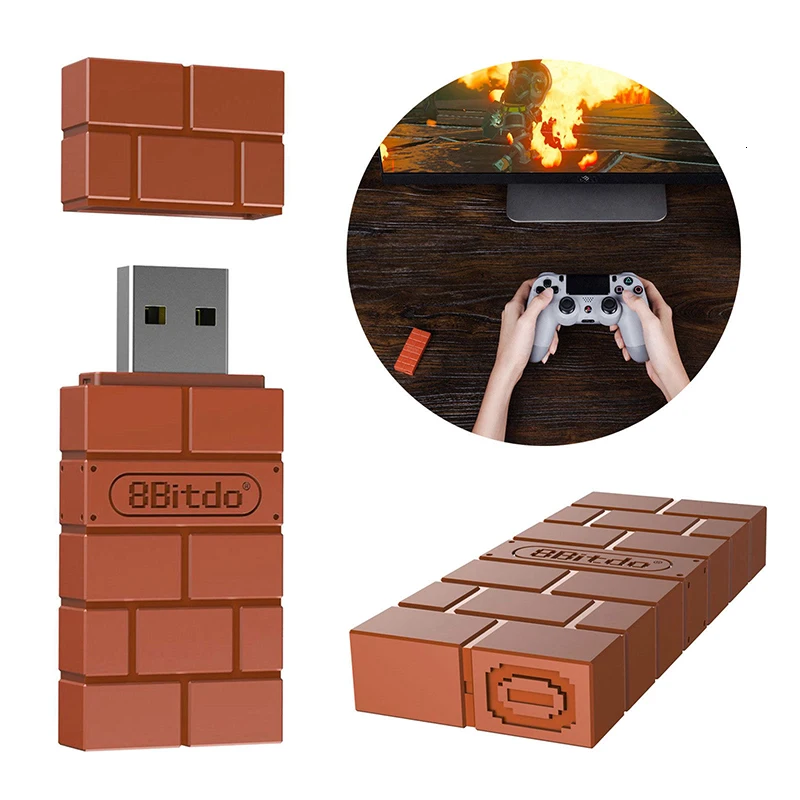 8Bitdo USB беспроводной bluetooth-адаптер, приемник для Windows Mac для переключателя NAND для PS3 контроллер