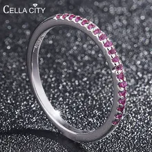 Целлюлозность простой дизайн, серебристый 925 Ювелирная Пыль Кристалл сапфировое кольцо для женщин контрактные аксессуары для венчания оптом
