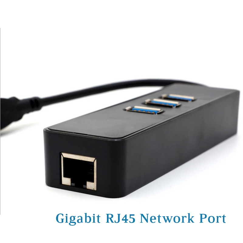 Asunflower USB 3.0 HUB Gigabit Ethernet RJ45 Combo USB Splitter Lan Adapter For MacBook Air 13 1000M RJ45 Adapter USB 3.0 HUB