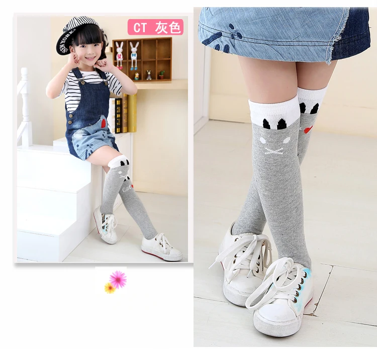 Детские Носки с рисунком из мультфильма, носки без пятки из чистого хлопка для девочек, универсальные гольфы в Корейском стиле, носки