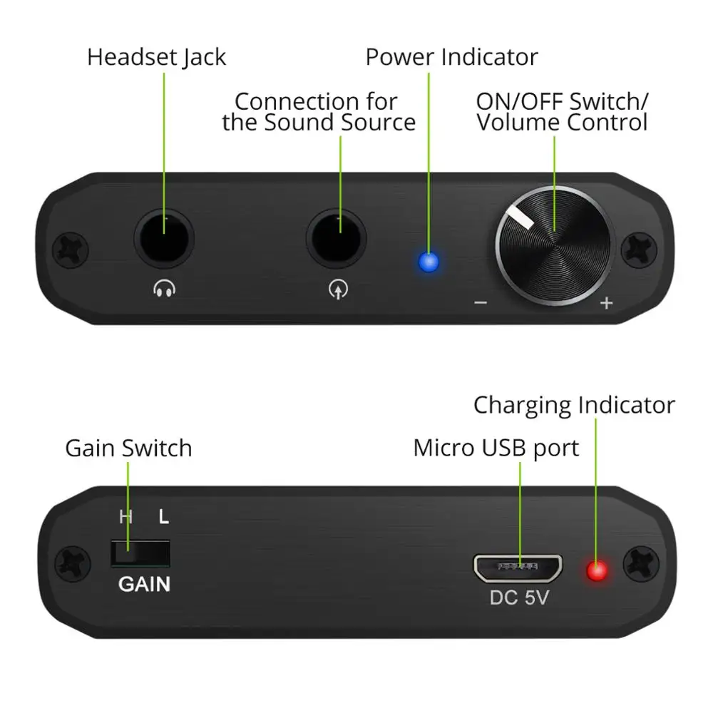 LiNKFOR HiFi Headphone Amplifier Bluetooth Earphone Amp 16 300 Portable 3 5mm Audio Amp For aptX Low Latency SBC AAC Phones