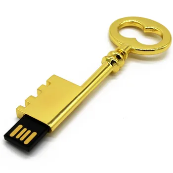 

TEXT ME Beautiful Gold key usb 2.0 4G 8G 16G Pen Drive 32G Memory creative usb flash drive gift usb stick