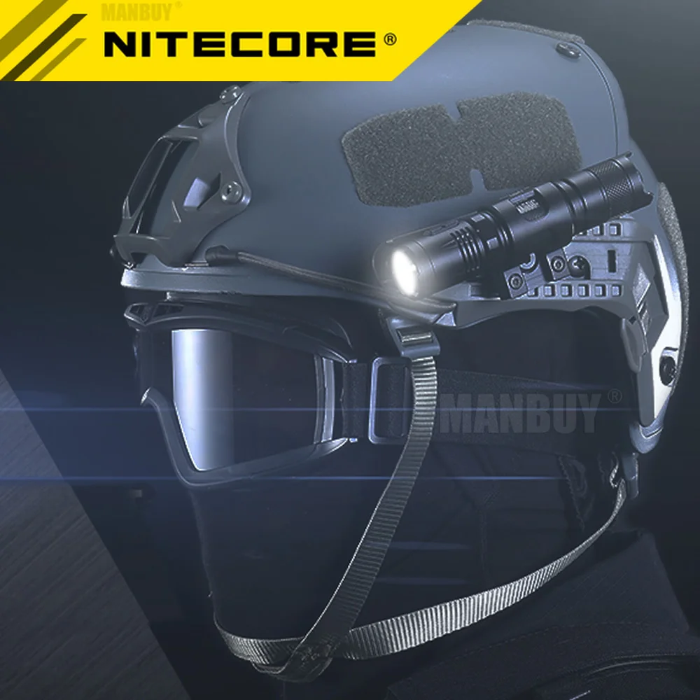 Nitecore LMA1 Rotary Flashlight Helmet Mount Aluminum Alloy Accessories for 25.4mm Torch MT10C P05 P10GT P12GTS MH10S MT21C