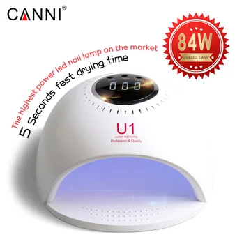 

CANNI 84W LED Lamp Fast Dry UV Lamp Drying 30s/60s/120s Nail Lamp Nail Dryer for Gel Nail Polish