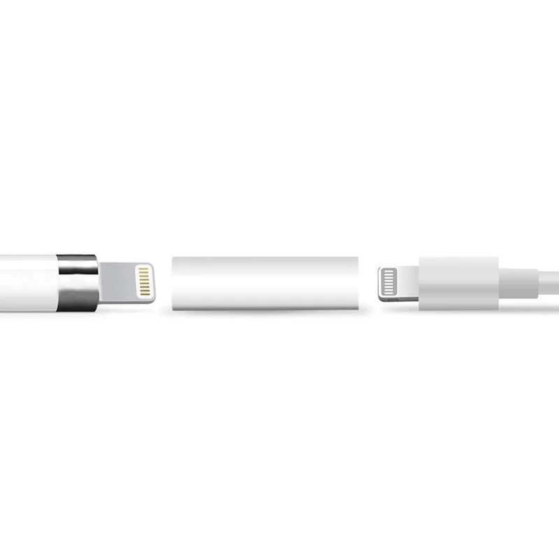 [2 шт. в упаковке] Адаптер совместим с Apple Pencil адаптер Женский на Женский адаптер для зарядки Lightning Кабель адаптер для iPad Pro fo