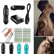 Короткая ручка тату машина зеленая одна игла тату набор тонкое мастерство скраб внешний вид низкий уровень шума Новинка