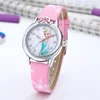 Elsa Watch Girls Elsa Princess Kids Watches Leather Strap Cute Children's Cartoon Wristwatches Gifts for Kids Girl Frozen Clock 2