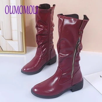 preço 2020 Moda Meados De Bezerro Pico Saltos Altos Livramento Ocidental Botas De Rua Goth Senhoras Sapatos Plus Size Botas Das Mulheres V291