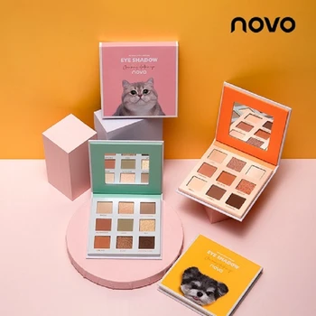 

9 Color Animal Eye Shadow Palette Pink Pearlescent Waterproof Earth Color Matte Eye Shadow Palette Make Up Palette Maquillage