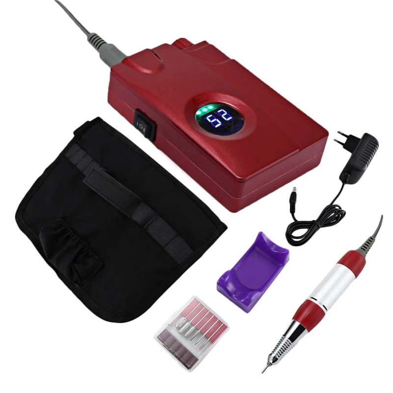 

Portable Electric Nail Machine 25000Rpm Rechargeable Nail Polishing Machine Distribution Pockets Nail Trimmer Can Be Used In Ind
