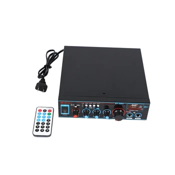 

800W Audio Power Amplifier with US Plug 12/220V 2 Channel Mini HIFI Wireless Bluetooth Digital Audio Amp for Home Theater/Car