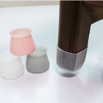 

Protectors Silicone Table slip Mat Caps Feet Bottom Mute Cover Protection Pads Wood Floor Furniture Chair Legs Universal Foot