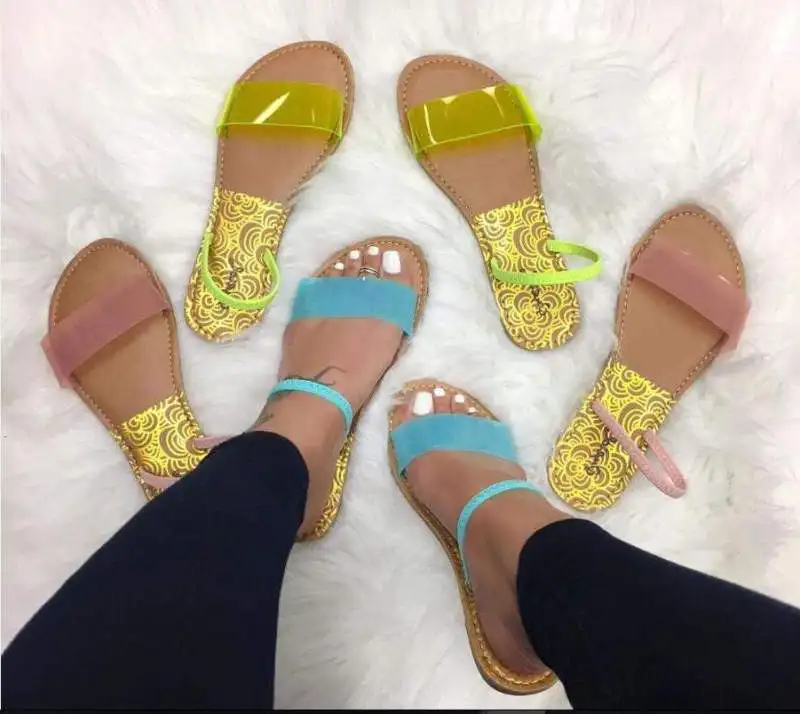 

2019 Summer Slipper Flat Ladies Sandals Women Shoes