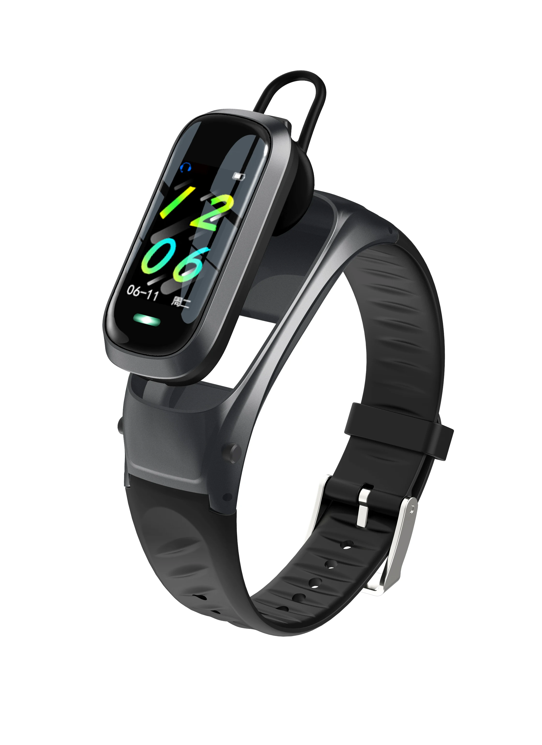 

B9 Smart Call Bracelet Bluetooth Earphone Wristband Heart Rate Monitor Fitness Tracker Headset Smart Band Talk For IOS Android
