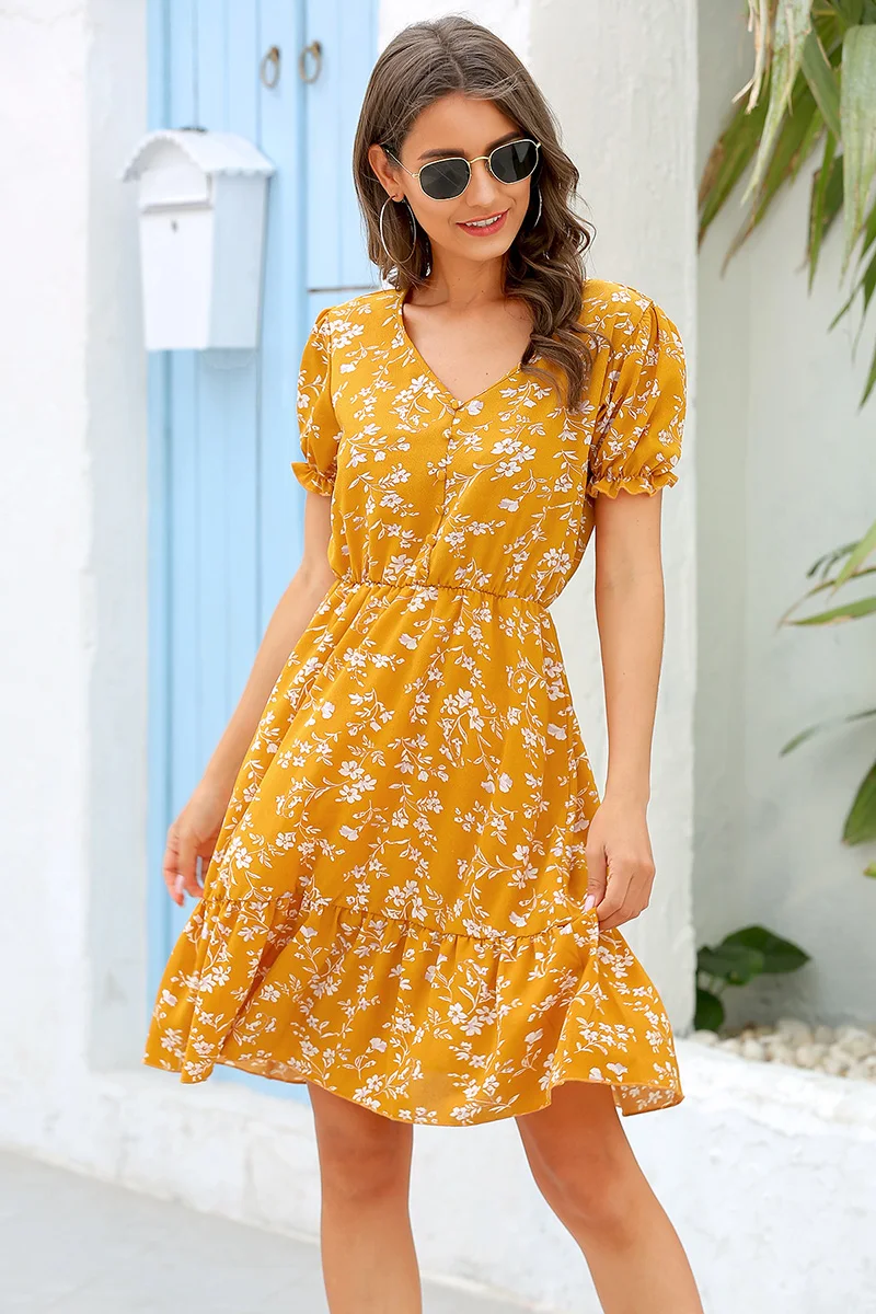button sundress