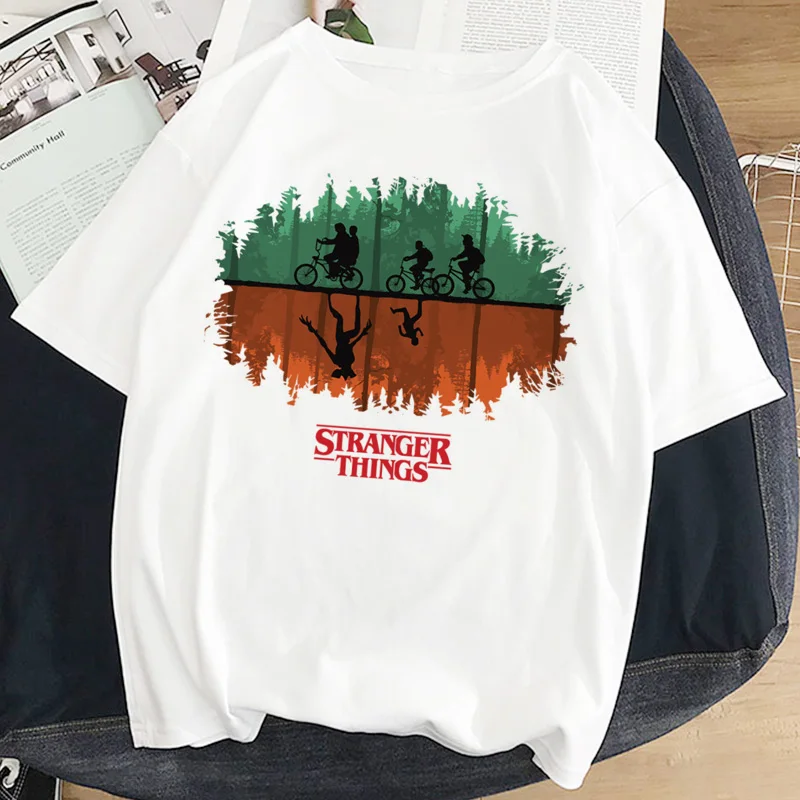 STRANRER THINGS Printing новая футболка Женская Повседневная Harajuku топы Летняя женская футболка с коротким рукавом женская футболка одежда
