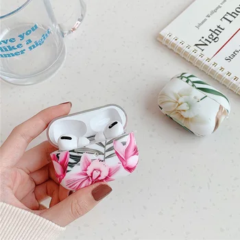 

Marble Flower Airpods Case For Apple Airpod 3 Pro Headset Wireless Earphone Case Charging Box For AirPods Pro Air Pods 3 Cover