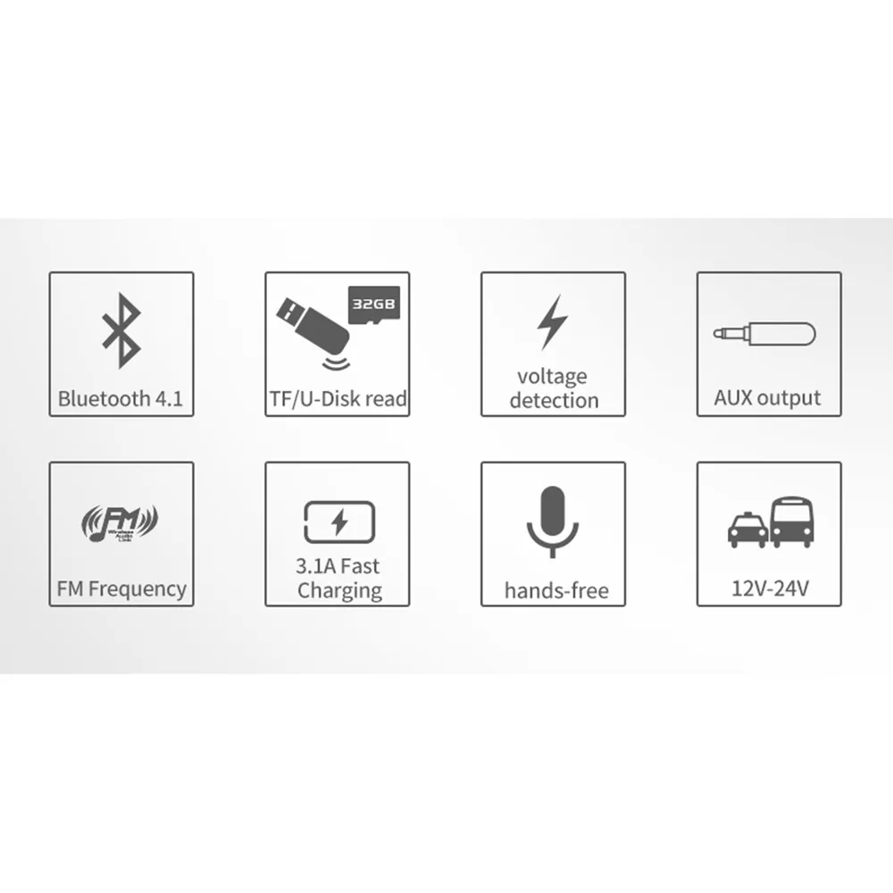 Bluetooth автомобильный fm-передатчик беспроводной радио адаптер USB зарядное устройство MP3-плеер Автомобильное зарядное устройство автозапчасти