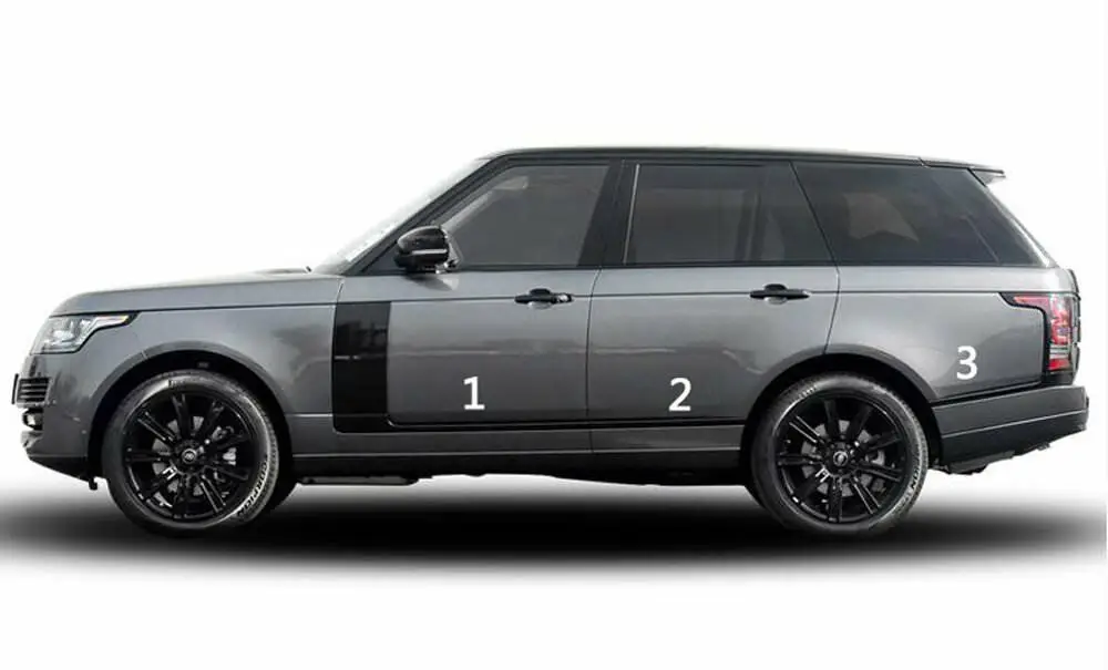 Черный глянец Замена молдинги полосы частей для Range Rover Vogue LR405