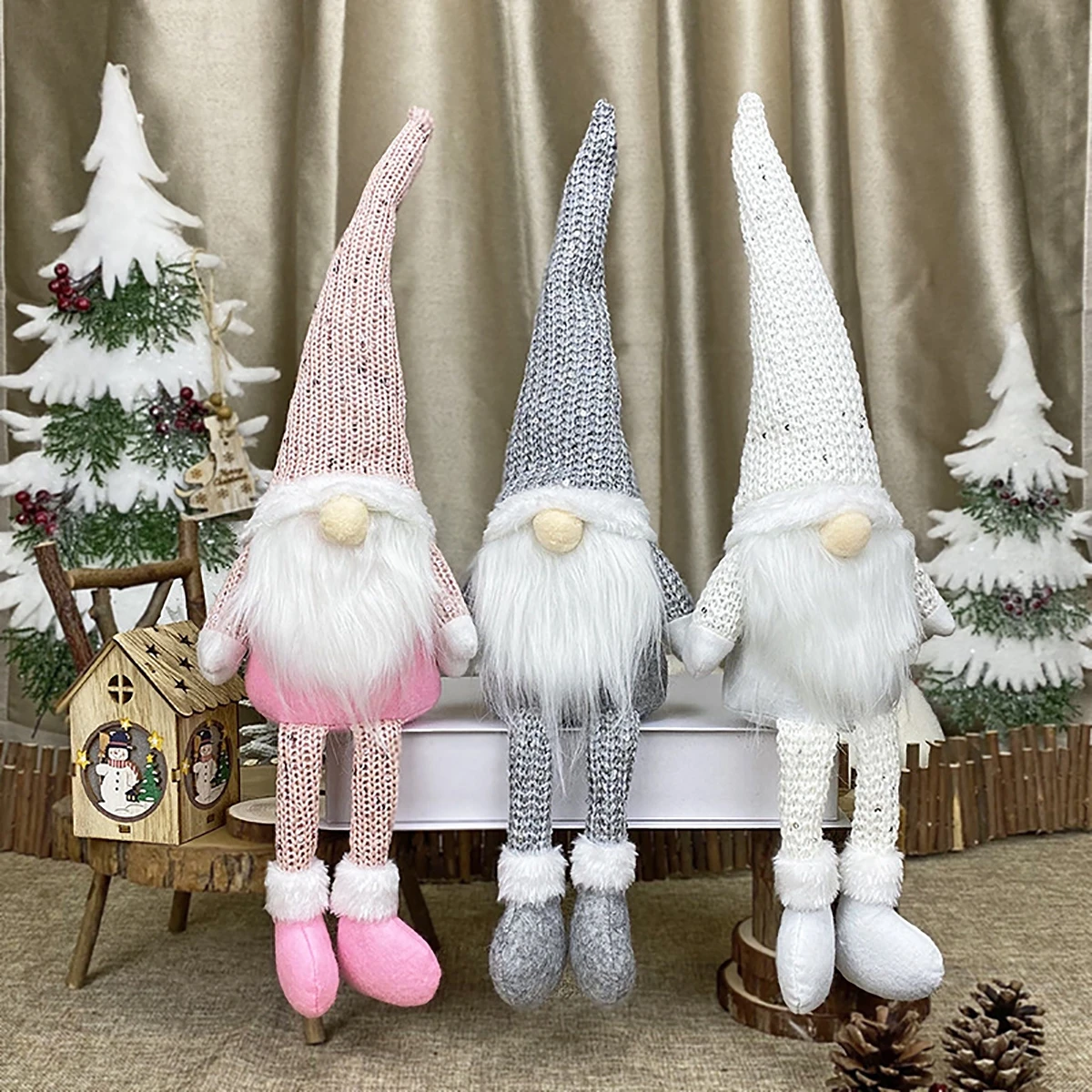 Christmas gift gnome decor, Merry christmas Green gnome ,Christmas  decorations - DailyDoll Shop