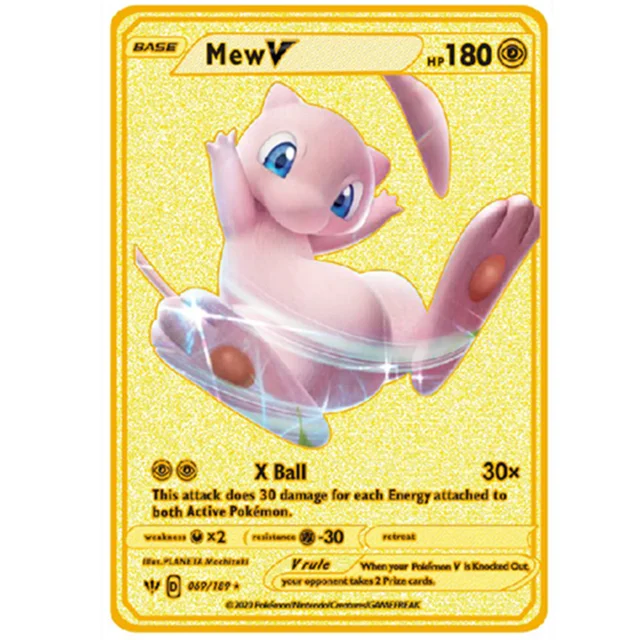 Pokemon Jogo Cartao Anime Charizard Golden Card Pokemon Cartao De Metal Ouro Pikachu Conjunto Figura Modelo Crianca Presente 24
