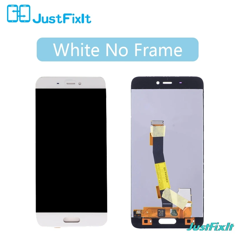 Для Xiaomi Mi 5 дисплей сенсорный экран с рамкой для Xiaomi Mi 5 ЖК Замена полная сборка дигитайзер 5,15 ''ЖК - Цвет: White No Frame