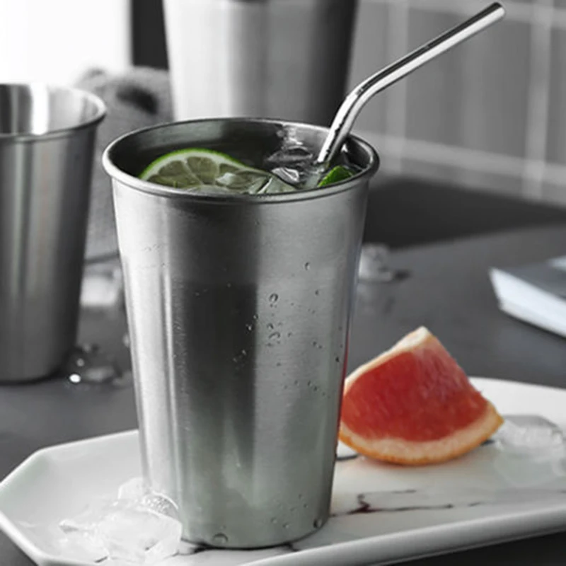 350 мл/500 мл нержавеющая сталь чашка для напитков сок Чай Кофе Кружка бутылка путешествия
