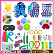 

Bubble Toys Fidget Relieve Stress Push Rainbow Push Bubble Antistress Toys Adult Children Sensory To Relieve Autism Toy Gift