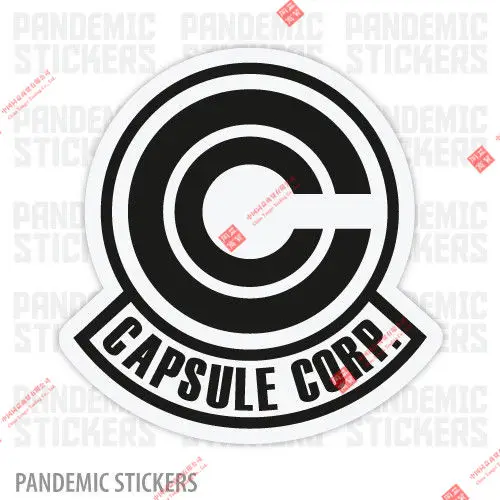 Interesting Capsule Corp Vinyl Decal Die Cut Sticker Laptop Car Window Z Goku Racing Helmet Stickers