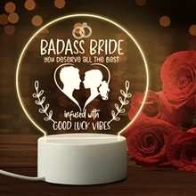 

Wedding Gifts from Wife Husband Friends Bedroom Bedside Warm Lamp Personalized Design Practical Sleeping Night Light