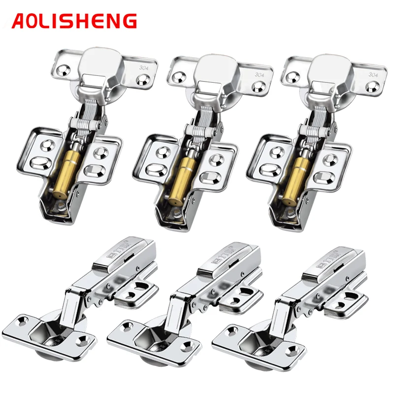 

AOLISHENG damping hydraulic hinge stainless steel buffer hinge