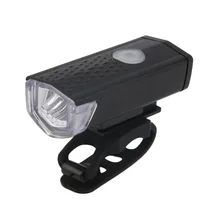 Cabeza de bicicleta recargable USB/lámpara frontal de luz blanca bicicleta negra ciclismo nueva llegada