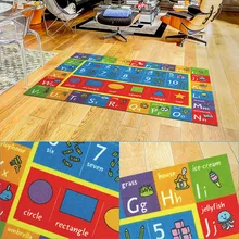 Детский игровой коврик с буквенным номером, детский игровой коврик, детский нескользящий мягкий обучающий коврик, прочный THIN889
