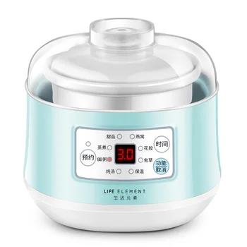 

Intelligent Electric Ceramic Stew Pot Multi-function Cooking Soup Maker Ceramic Liner One-button 9-hour Appointment Slow Cooker