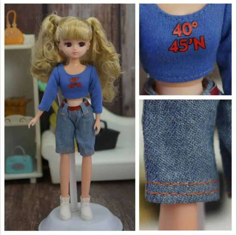 Personality Doll Decors DIY Clothing Set Handmade Soft Licca Doll Outfit Dress DIY Dressing Doll Toys Fashion Licca Clothes 6