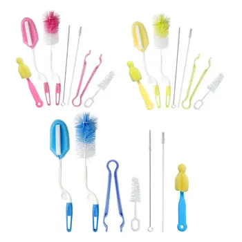 

Bottle Cleaning Brush Set - 7 Pieces Bottle Cleaner for Washing Narrow Wine/Beer Bottles, Thermos, Bottle Newborn Feeding Tube,