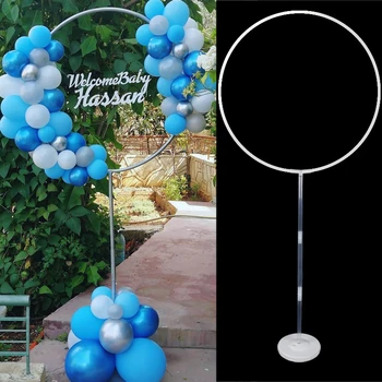 

163x73cm Round Circle Balloon Frame Balloon Stand Holder Balloons Decorations for Baby Shower Party Favor Wedding Birthday Decor