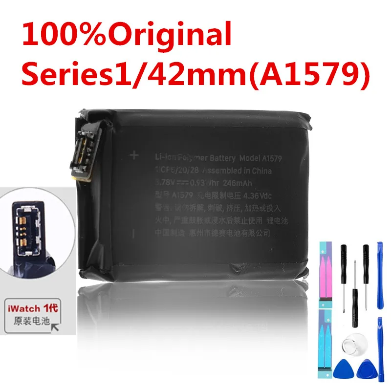 

Original A1579 Battery a1579 Real 246mAh For Apple watch 42mm Series 1 A1579 Series1 42mm A1544 batteries