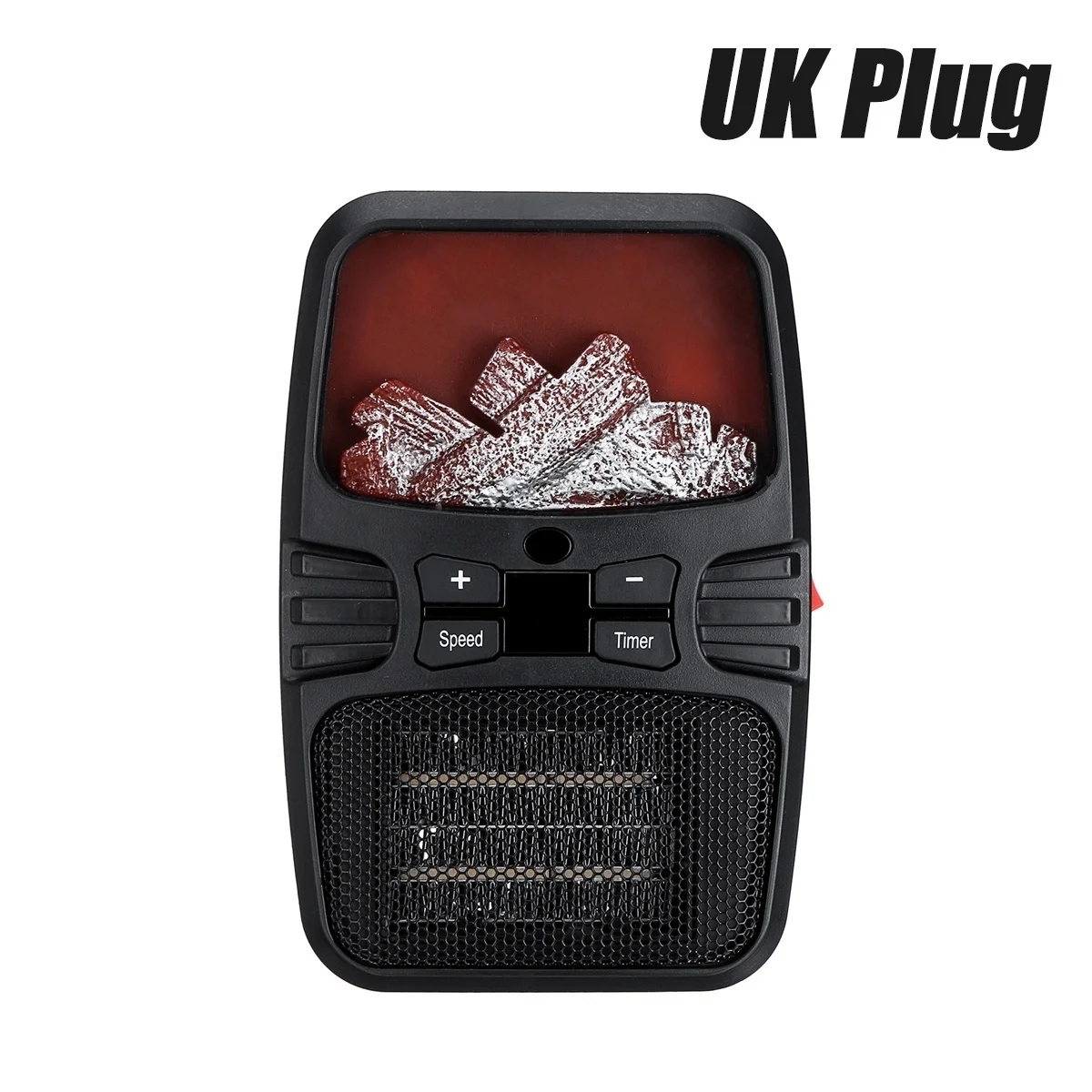 UK PLUG Электрический обогреватель тепловентилятор Настольный Удобный домашний настенный обогреватель офисная плита радиатор теплее машина для зимнего теплого устройства - Цвет: UK PLUG