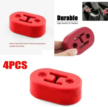 

4pcs 2 Holes Car Rubber Exhaust Tail Pipe Mount Bracket Hanger Insulator 78 X 48 X 26mm Car Accessories for Car Auto