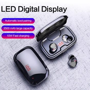 

TWS 5.0 Bluetooth 9D Stereo Earphone Wireless Headphones IPX7 Waterproof Earphones Sport Headphones Headsets