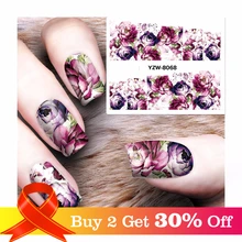 LCJ наклейка на ногти водная клейкая Фольга Инструмент для украшения ногтей для нейл-арта Водные Наклейки 3d дизайн наклейки для ногтей макияж 8068