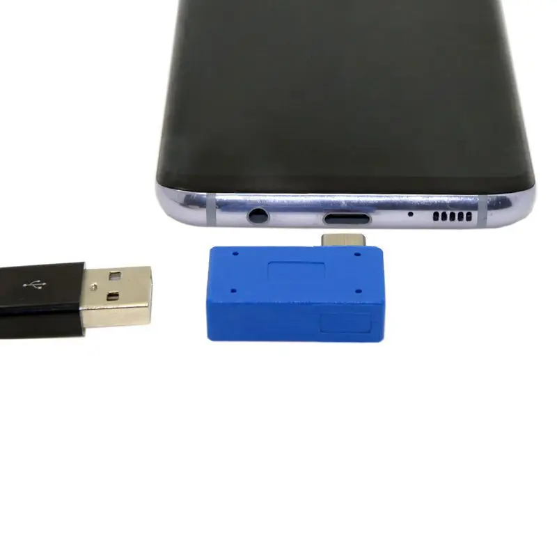 USB 3 1 type C правый 90 градусов угловой штекер для 0 Женский OTG адаптер|Кабели передачи
