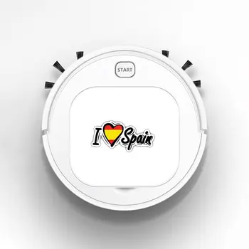 

Smart Sweeper Robot House Durable Power Floor Cleaning Robots Vacuum Cleaner 1800pa Personality I Love Spain Flag