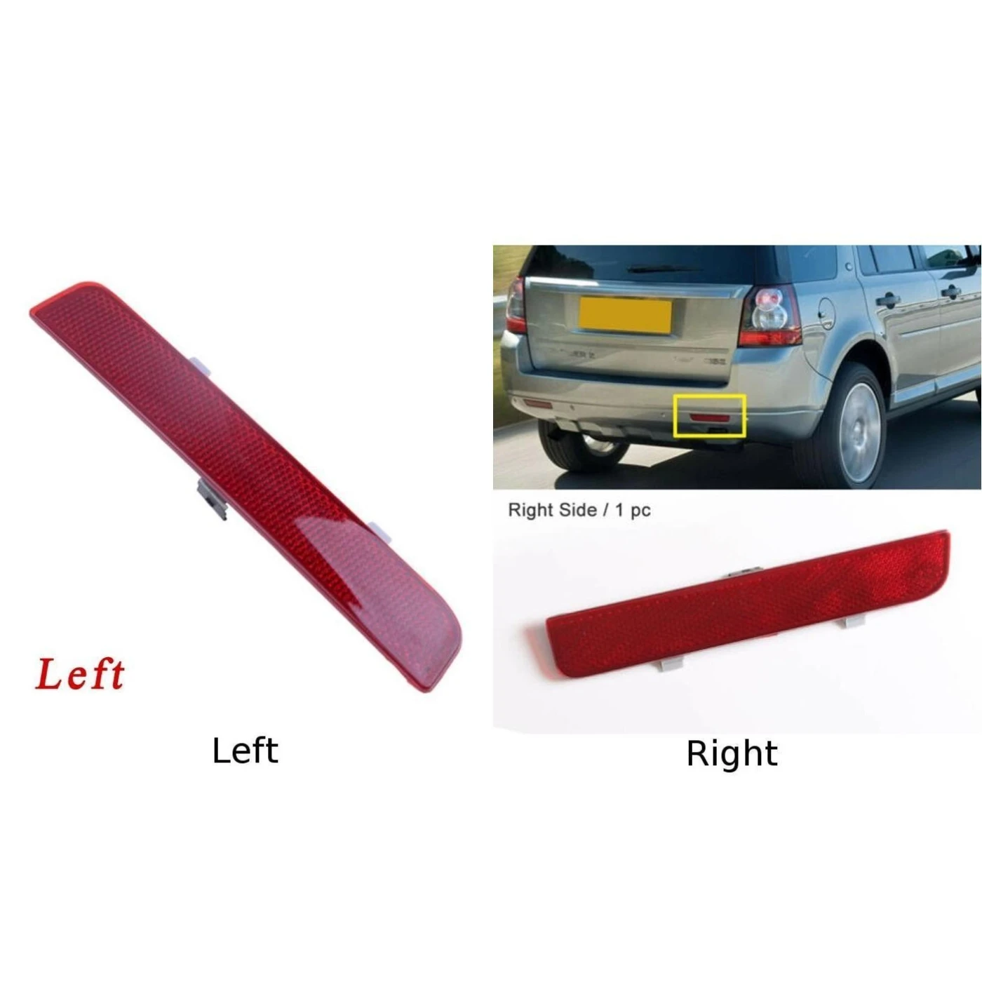 Задний бампер правая сторона светильник отделка отражателя ABS пластик для Land Rover LR2 08-14