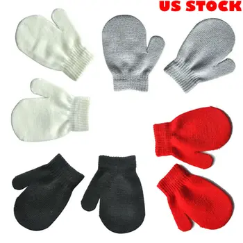 

2020 Unisex Winter Toddler Kids Gloves Baby Boy Girl Soft Knitting Mitten Warm Glove